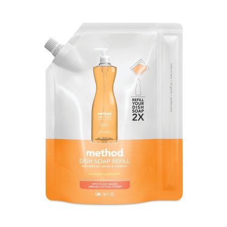 METHOD Dish Soap Refill, Clementine Scent, 36 oz Pouch 01165